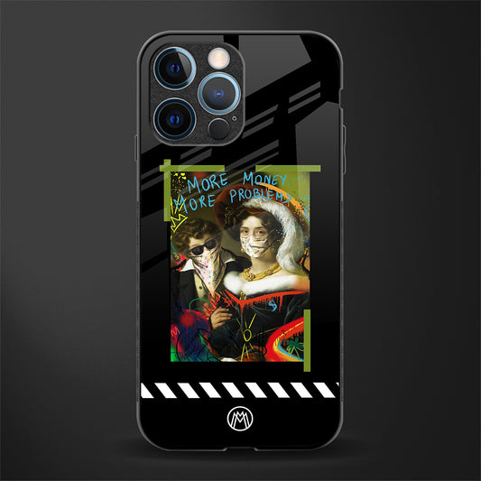 more money more problems glass case for iphone 12 pro image