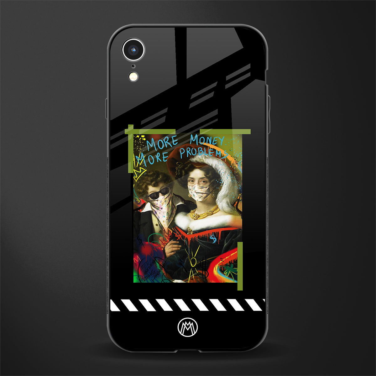 more money more problems glass case for iphone xr image