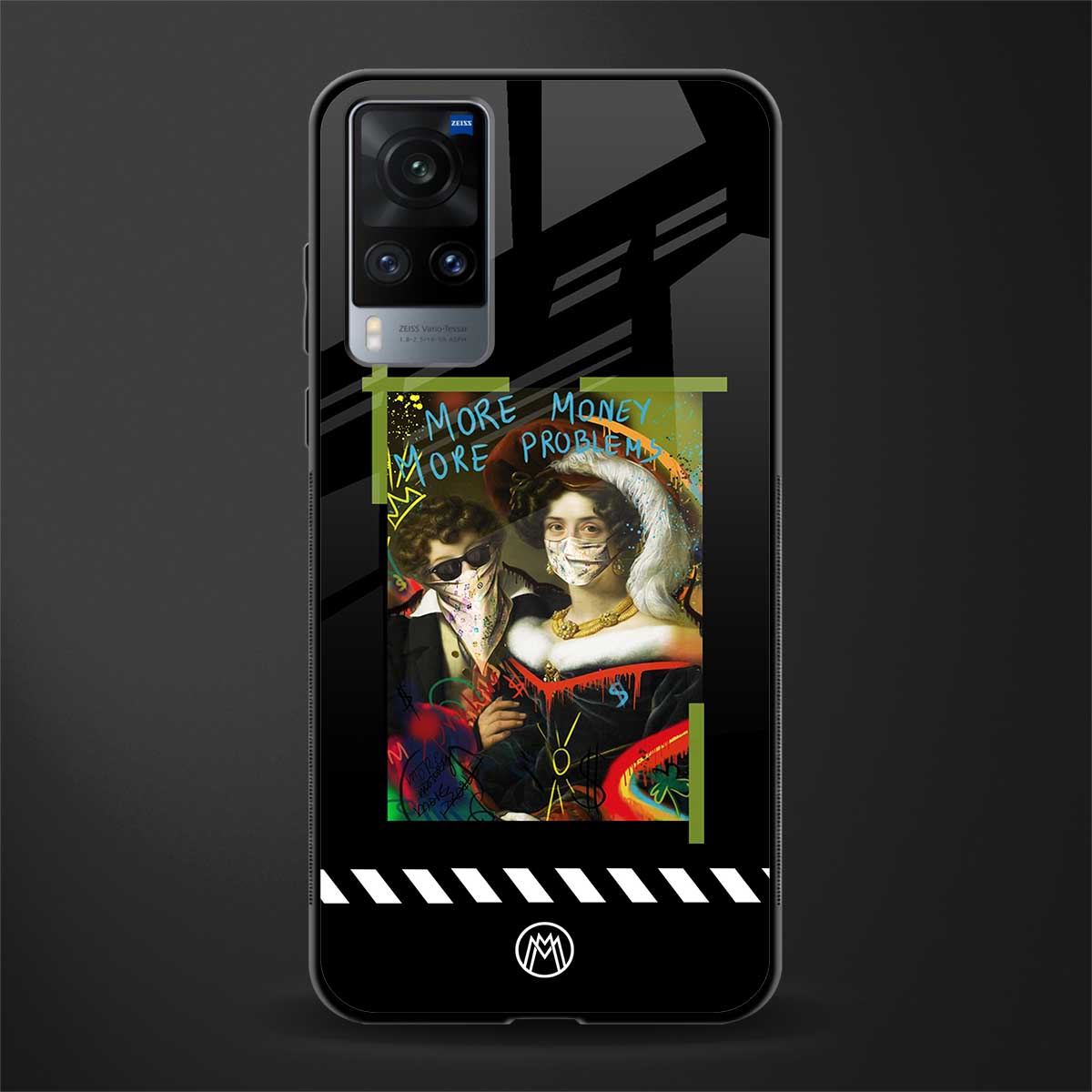 more money more problems glass case for vivo x60 image