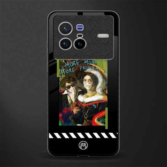 more money more problems glass case for vivo x80 image
