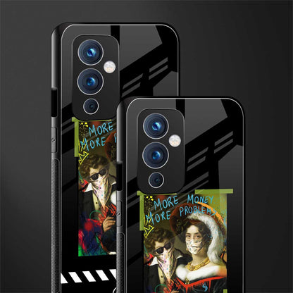more money more problems back phone cover | glass case for oneplus 9