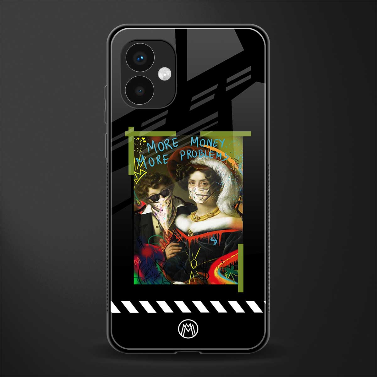 more money more problems back phone cover | glass case for samsung galaxy a04