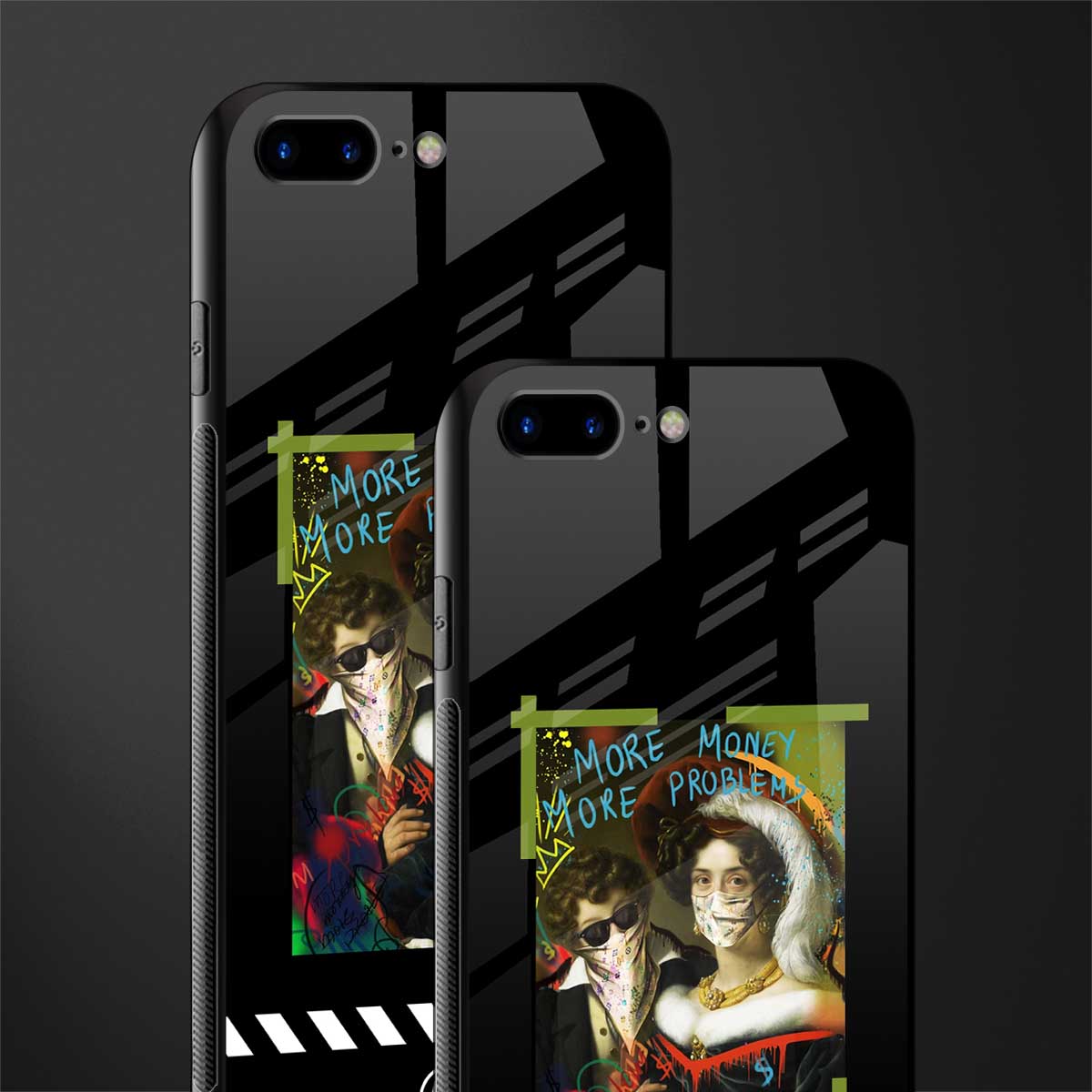 more money more problems glass case for iphone 7 plus image-2