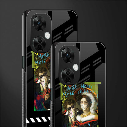 more money more problems back phone cover | glass case for oneplus nord ce 3 lite