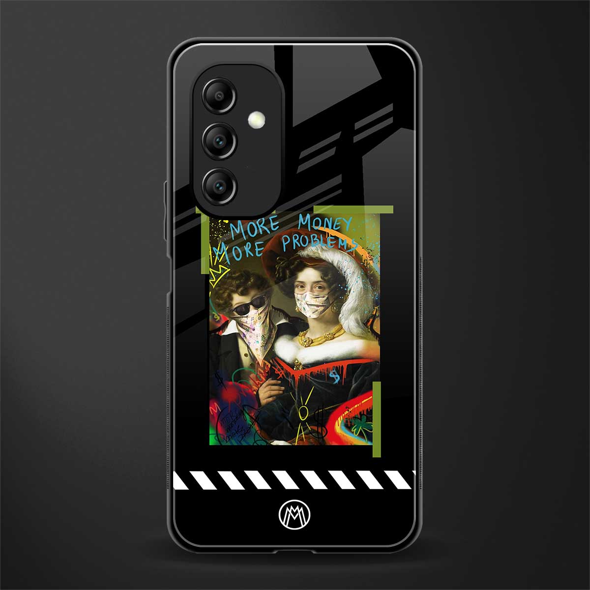 more money more problems back phone cover | glass case for samsung galaxy a14 5g