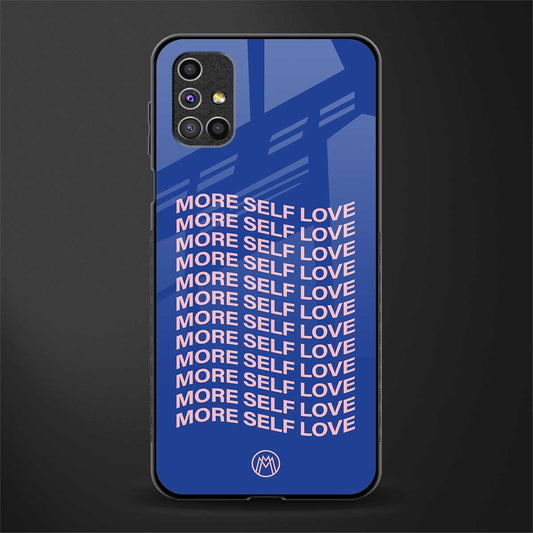 more self love glass case for samsung galaxy m31s image