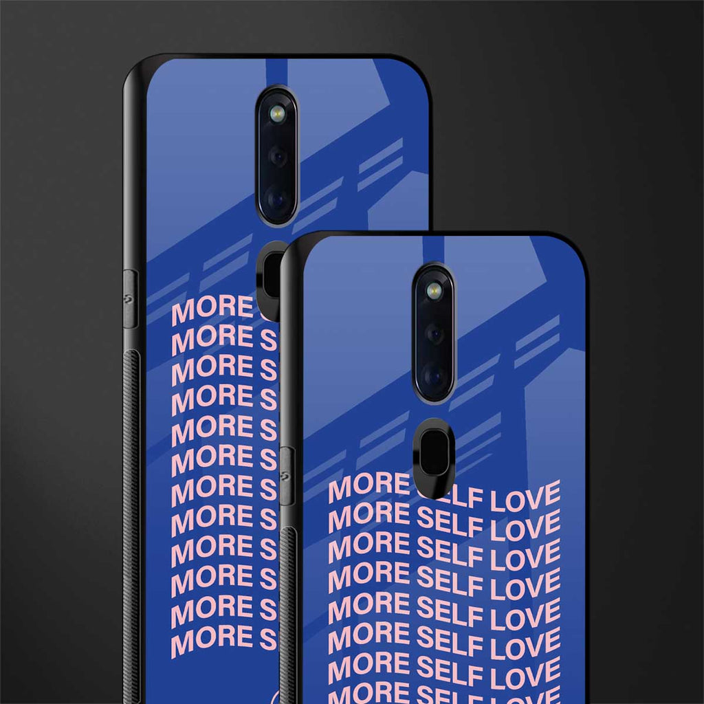 more self love glass case for oppo f11 pro image-2