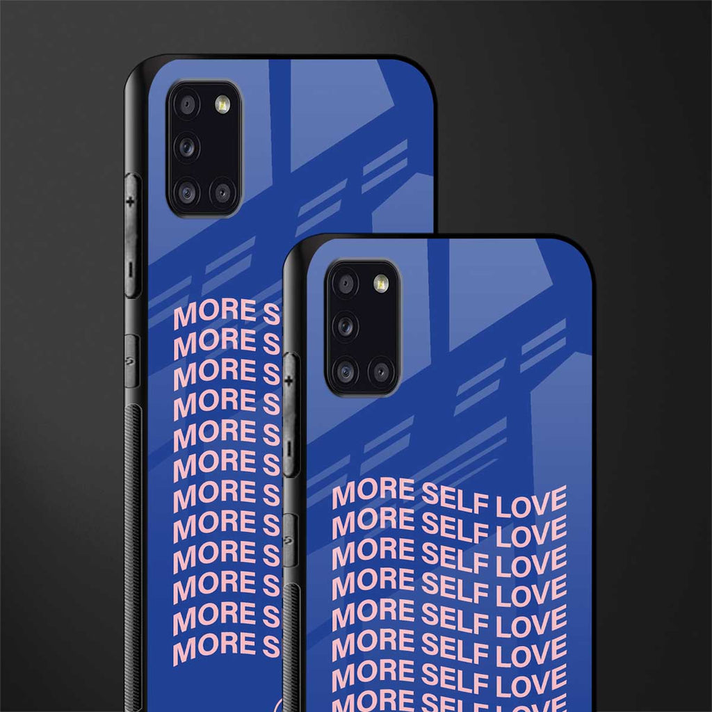 more self love glass case for samsung galaxy a31 image-2