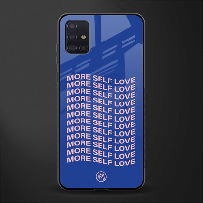 more self love glass case for samsung galaxy a71 image