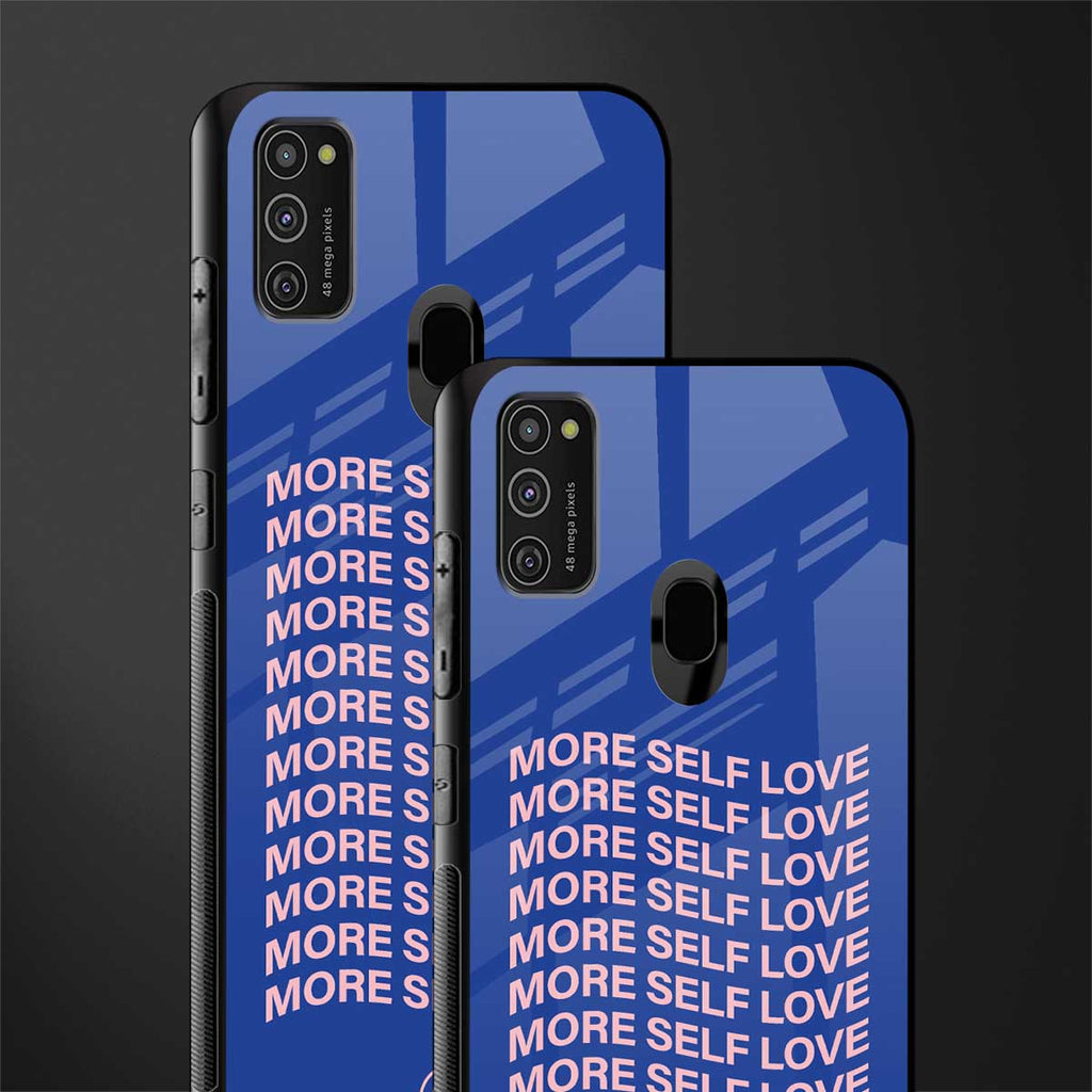 more self love glass case for samsung galaxy m21 image-2