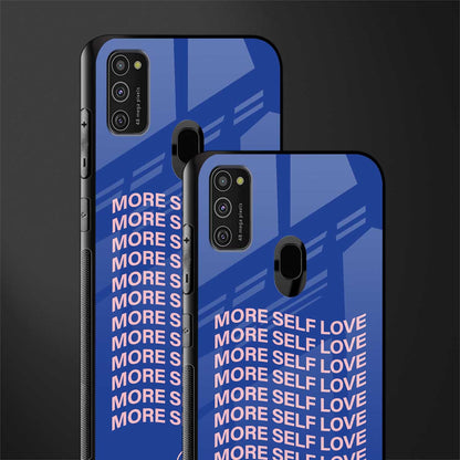 more self love glass case for samsung galaxy m21 image-2