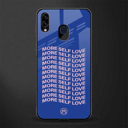 more self love glass case for samsung galaxy a20 image