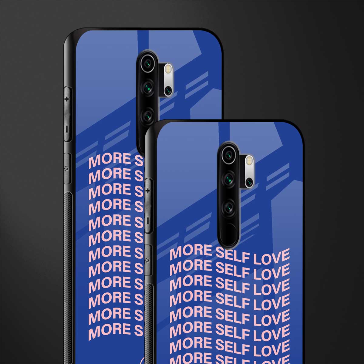 more self love glass case for redmi note 8 pro image-2