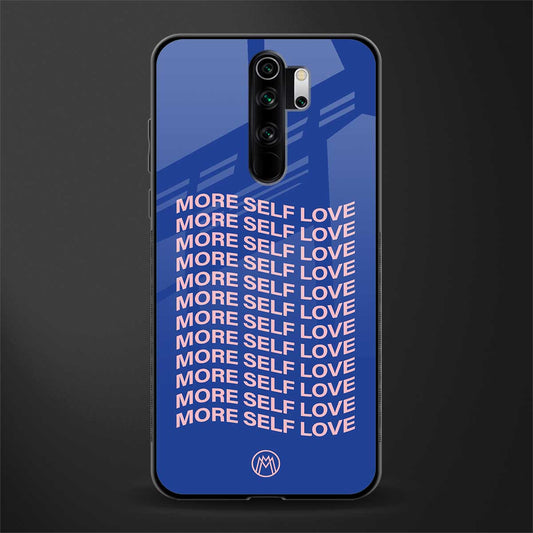 more self love glass case for redmi note 8 pro image