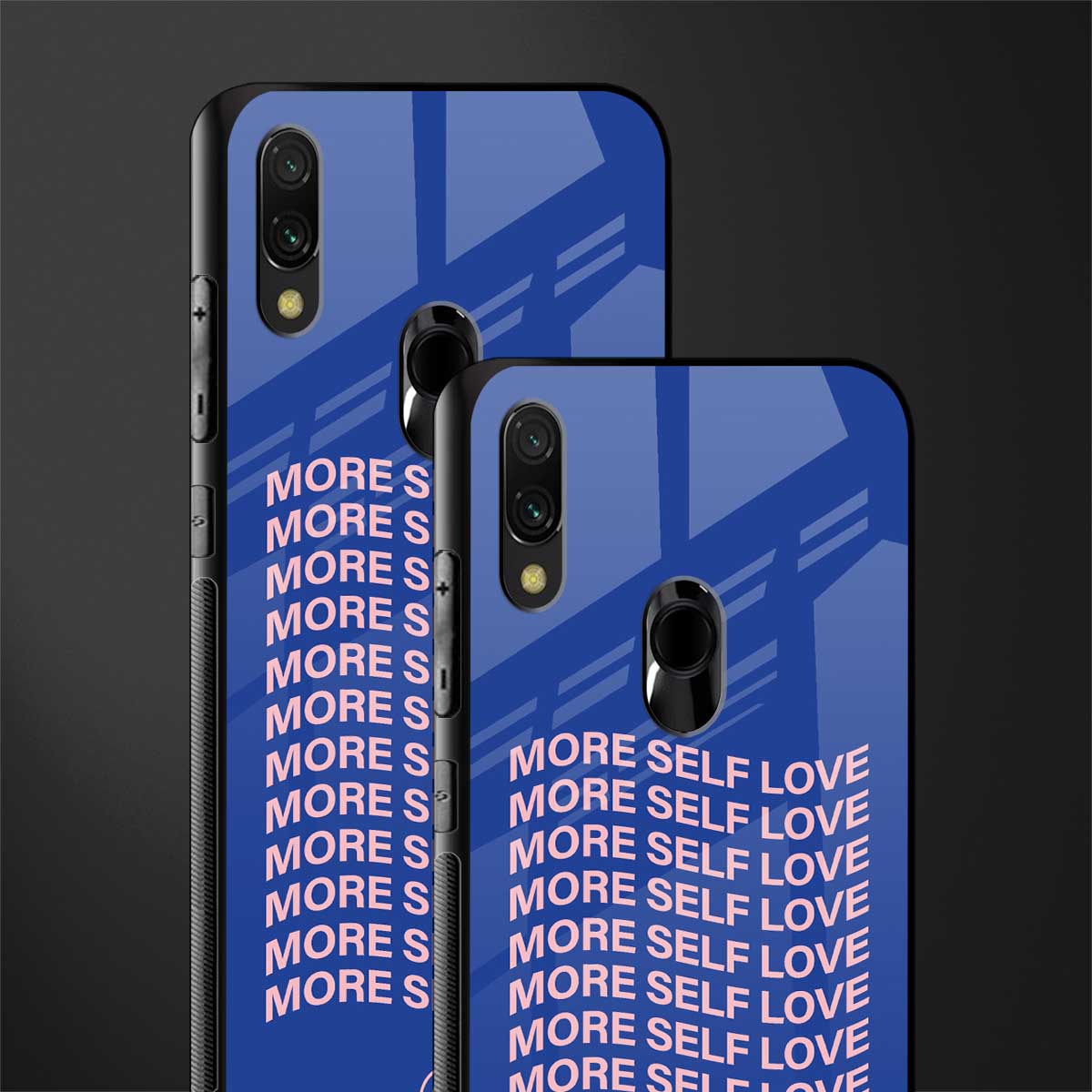 more self love glass case for redmi note 7s image-2