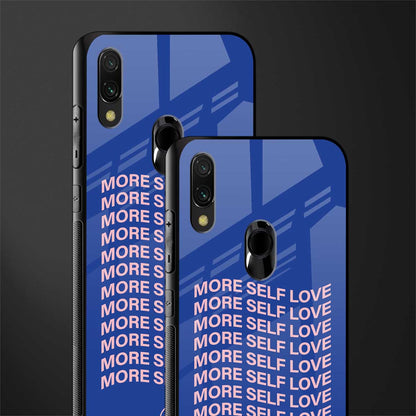 more self love glass case for redmi note 7 pro image-2
