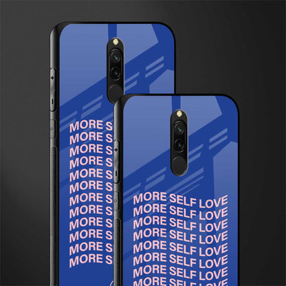 more self love glass case for redmi 8 image-2