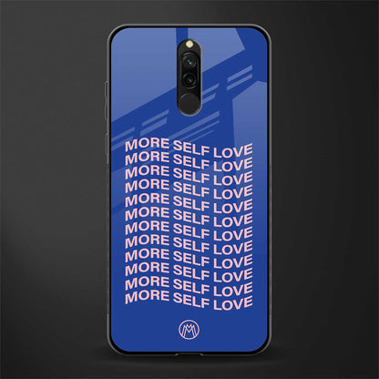 more self love glass case for redmi 8 image