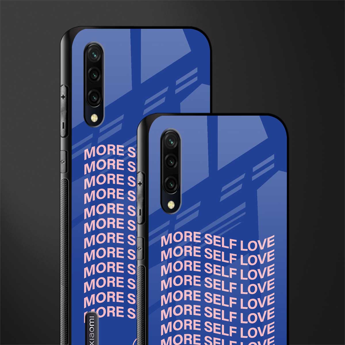 more self love glass case for mi a3 redmi a3 image-2