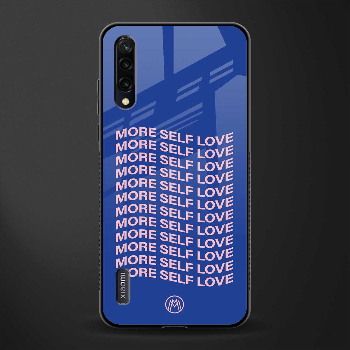 more self love glass case for mi a3 redmi a3 image
