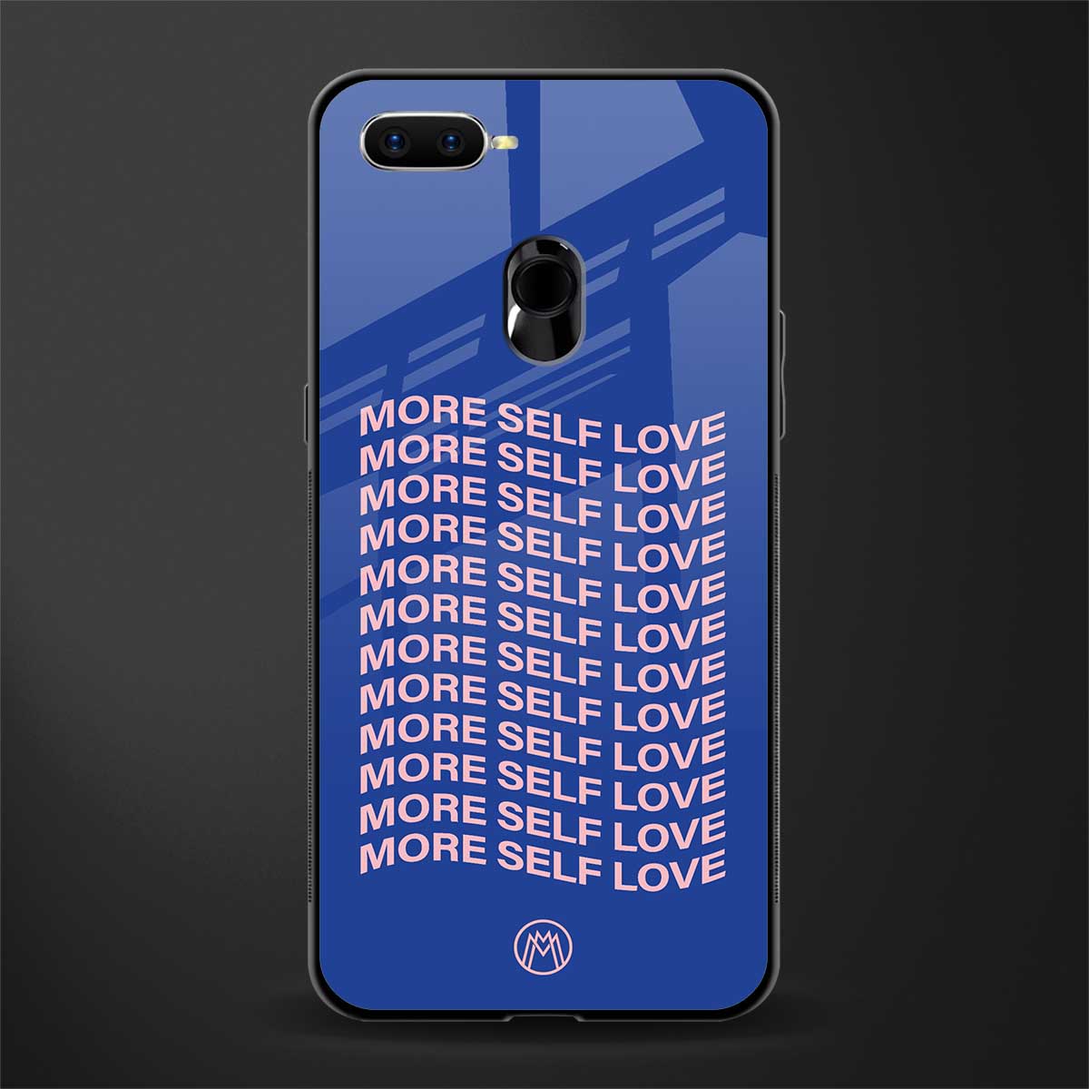 more self love glass case for oppo a7 image