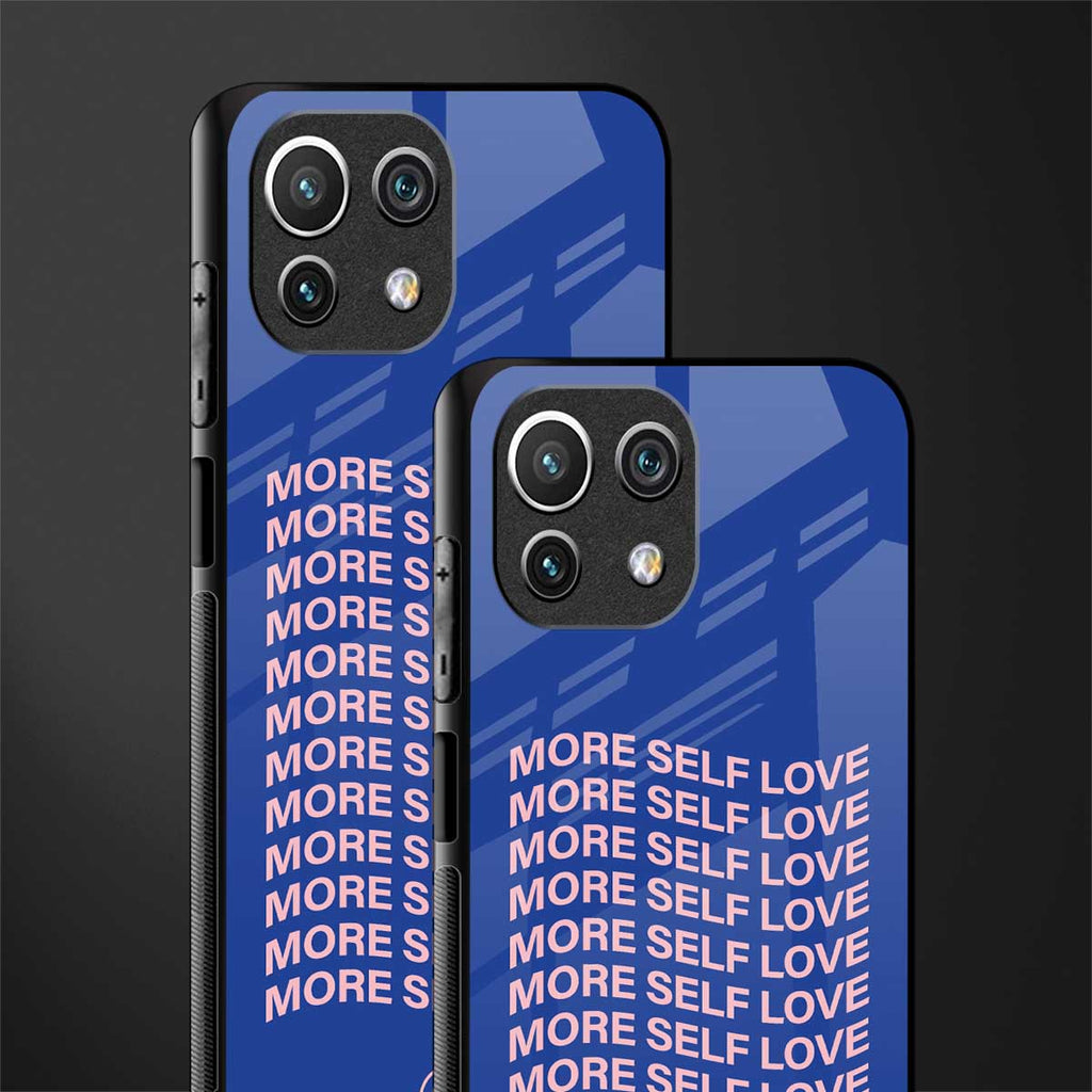 more self love glass case for mi 11 lite image-2