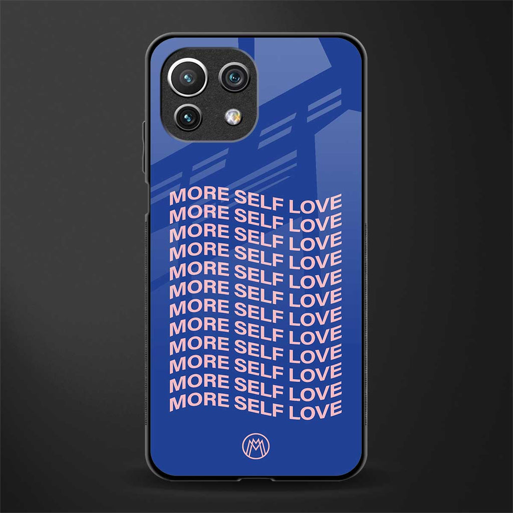 more self love glass case for mi 11 lite image