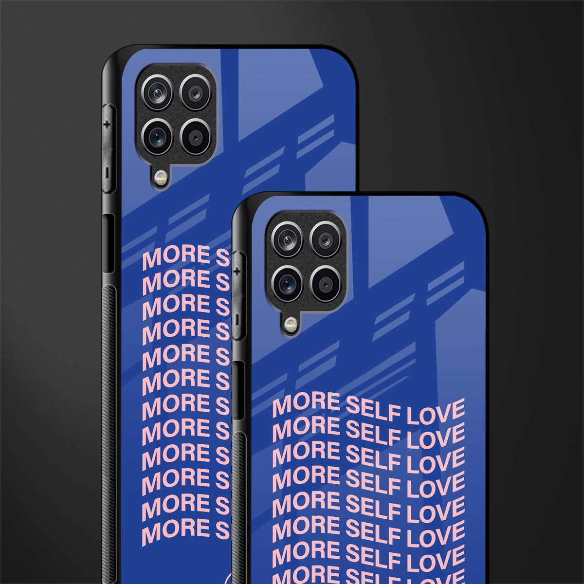 more self love back phone cover | glass case for samsung galaxy a22 4g