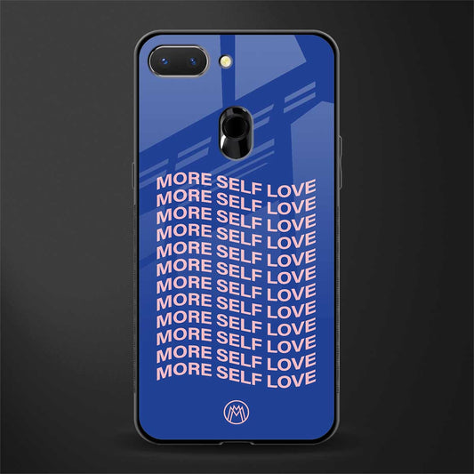 more self love glass case for oppo a5 image