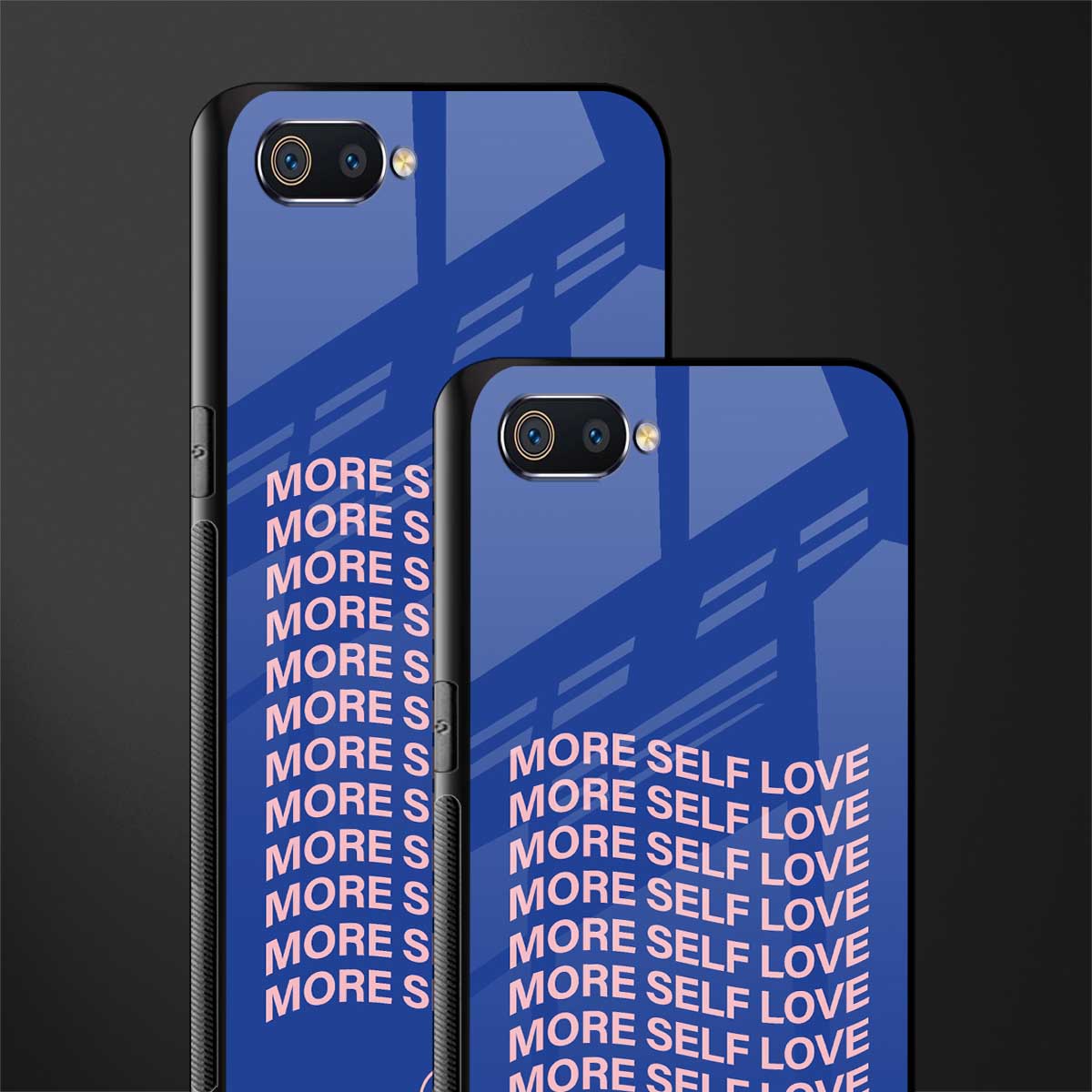 more self love glass case for realme c2 image-2