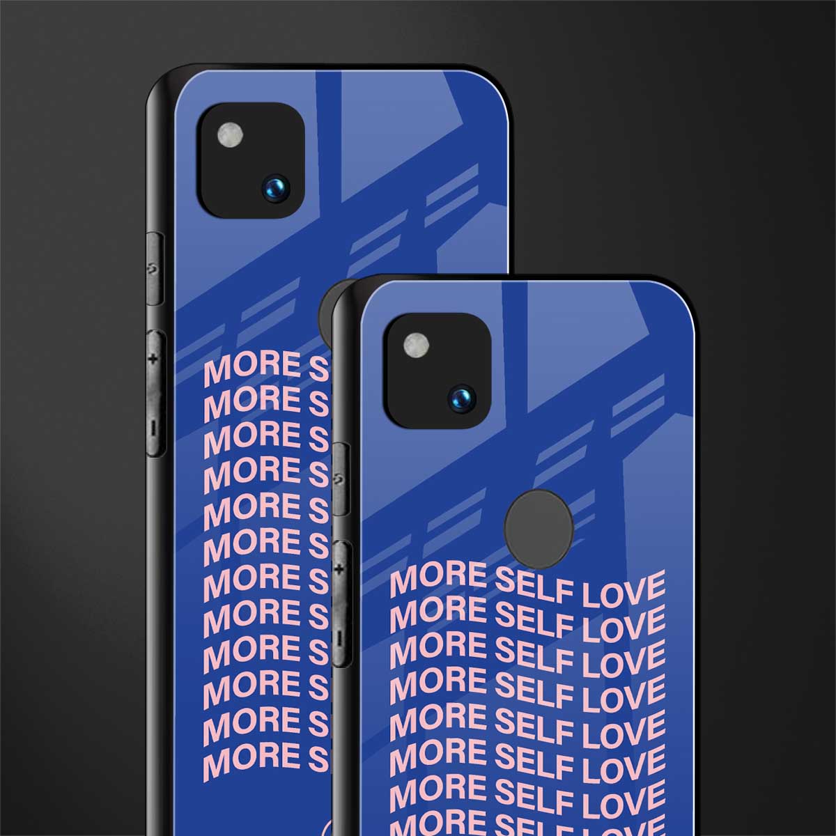 more self love back phone cover | glass case for google pixel 4a 4g