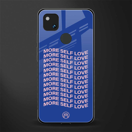 more self love back phone cover | glass case for google pixel 4a 4g