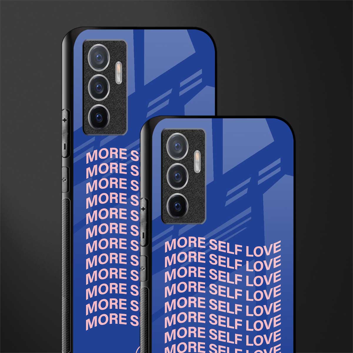 more self love glass case for vivo v23e image-2