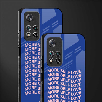 more self love glass case for xiaomi 11i 5g image-2