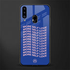 more self love glass case for samsung galaxy a20s image
