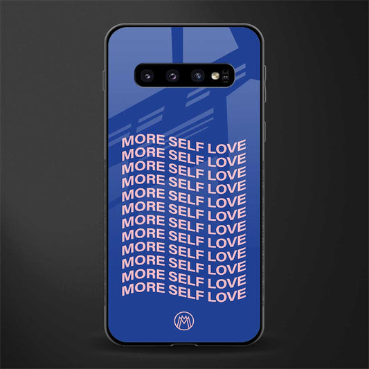 more self love glass case for samsung galaxy s10 plus image