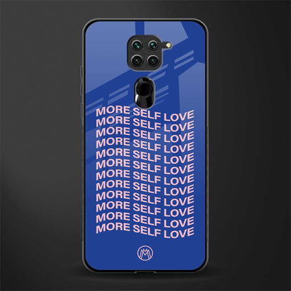 more self love glass case for redmi note 9 image