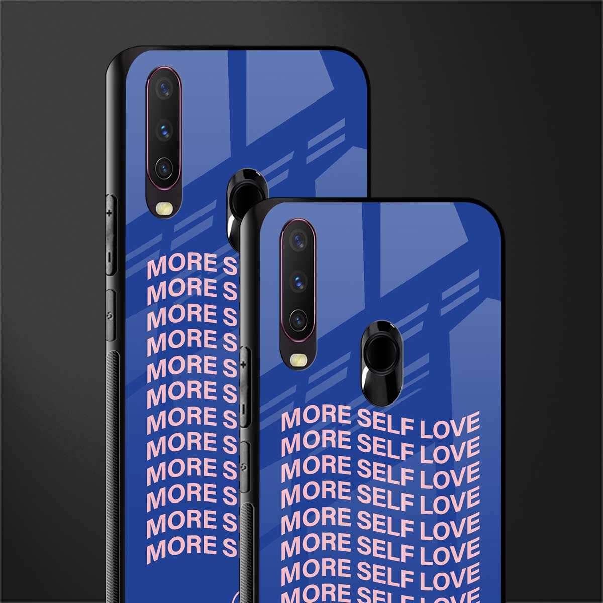 more self love glass case for vivo y12 image-2