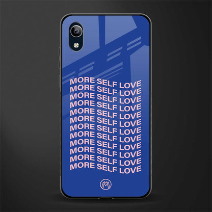 more self love glass case for vivo y1s without fingerprint image