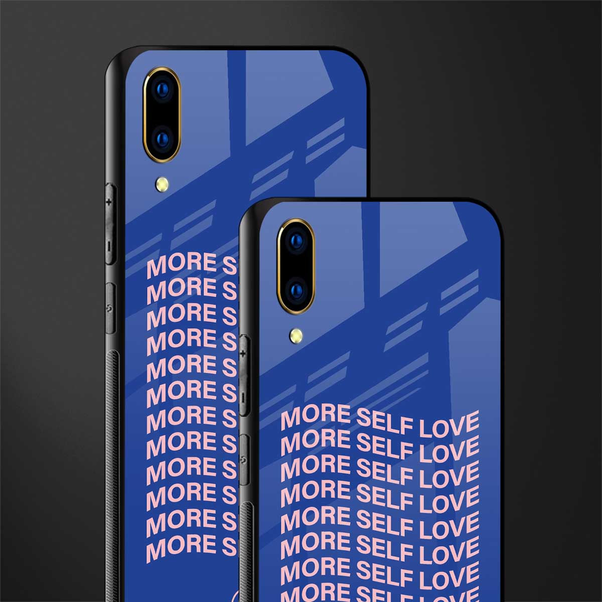 more self love glass case for vivo v11 pro image-2