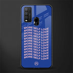 more self love glass case for vivo y50 image