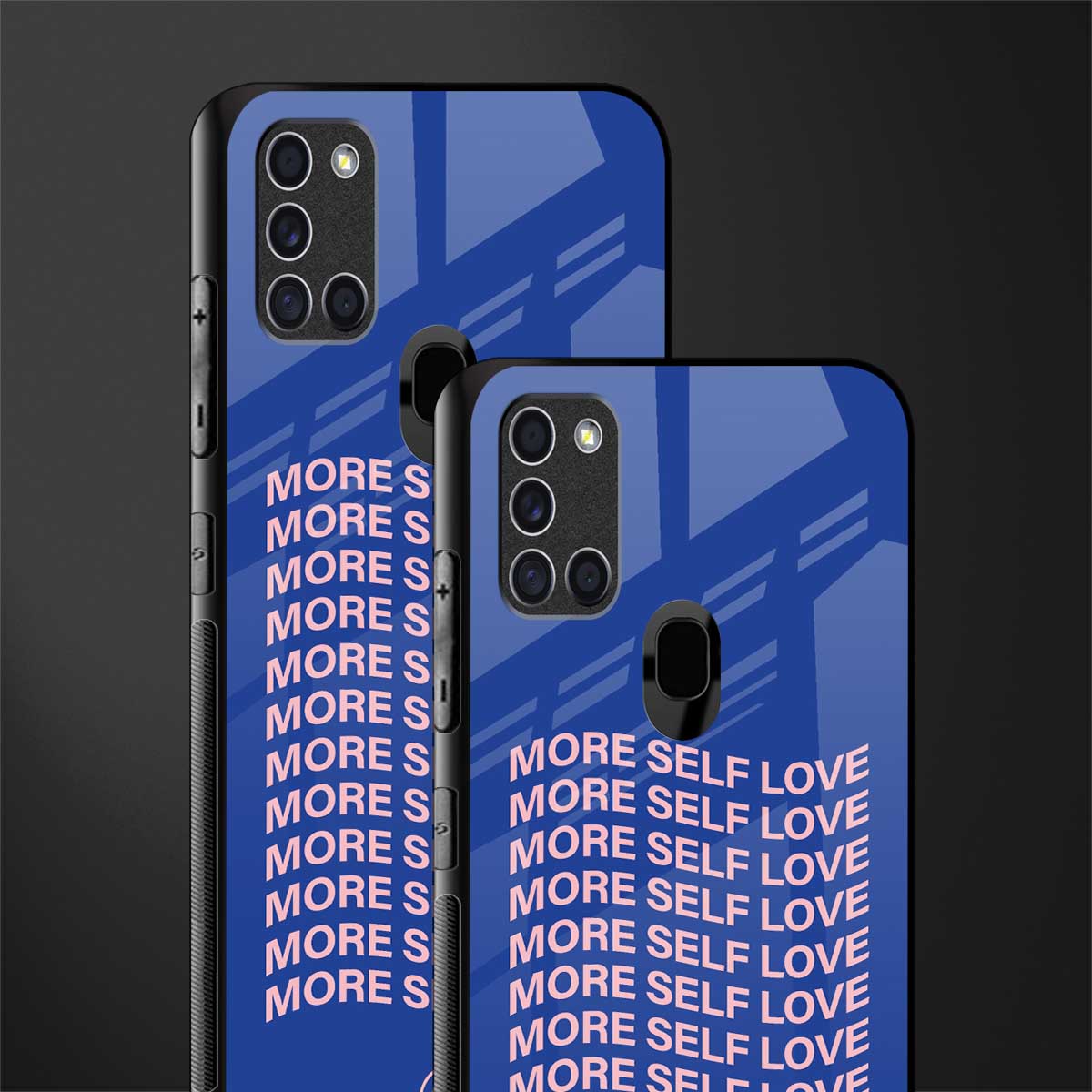 more self love glass case for samsung galaxy a21s image-2