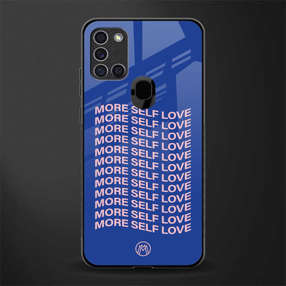 more self love glass case for samsung galaxy a21s image