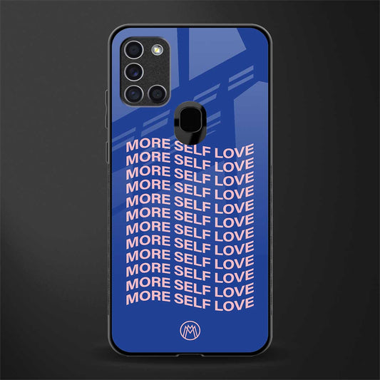 more self love glass case for samsung galaxy a21s image