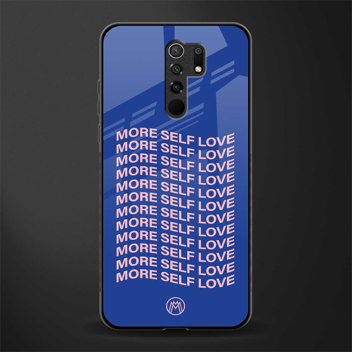 more self love glass case for redmi 9 prime image