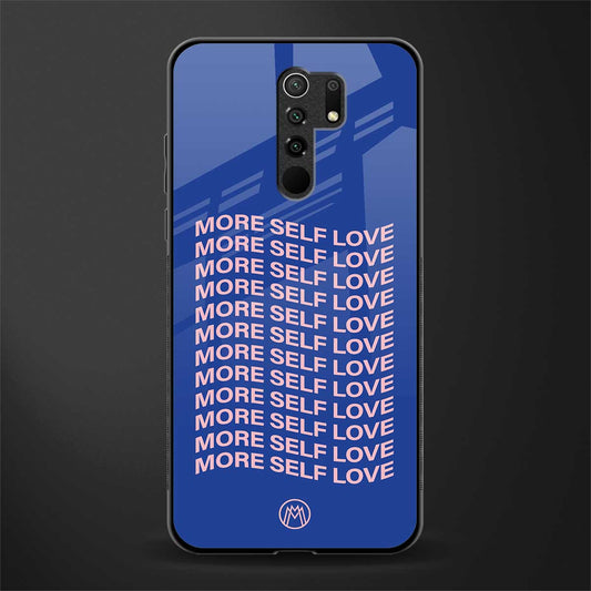more self love glass case for redmi 9 prime image