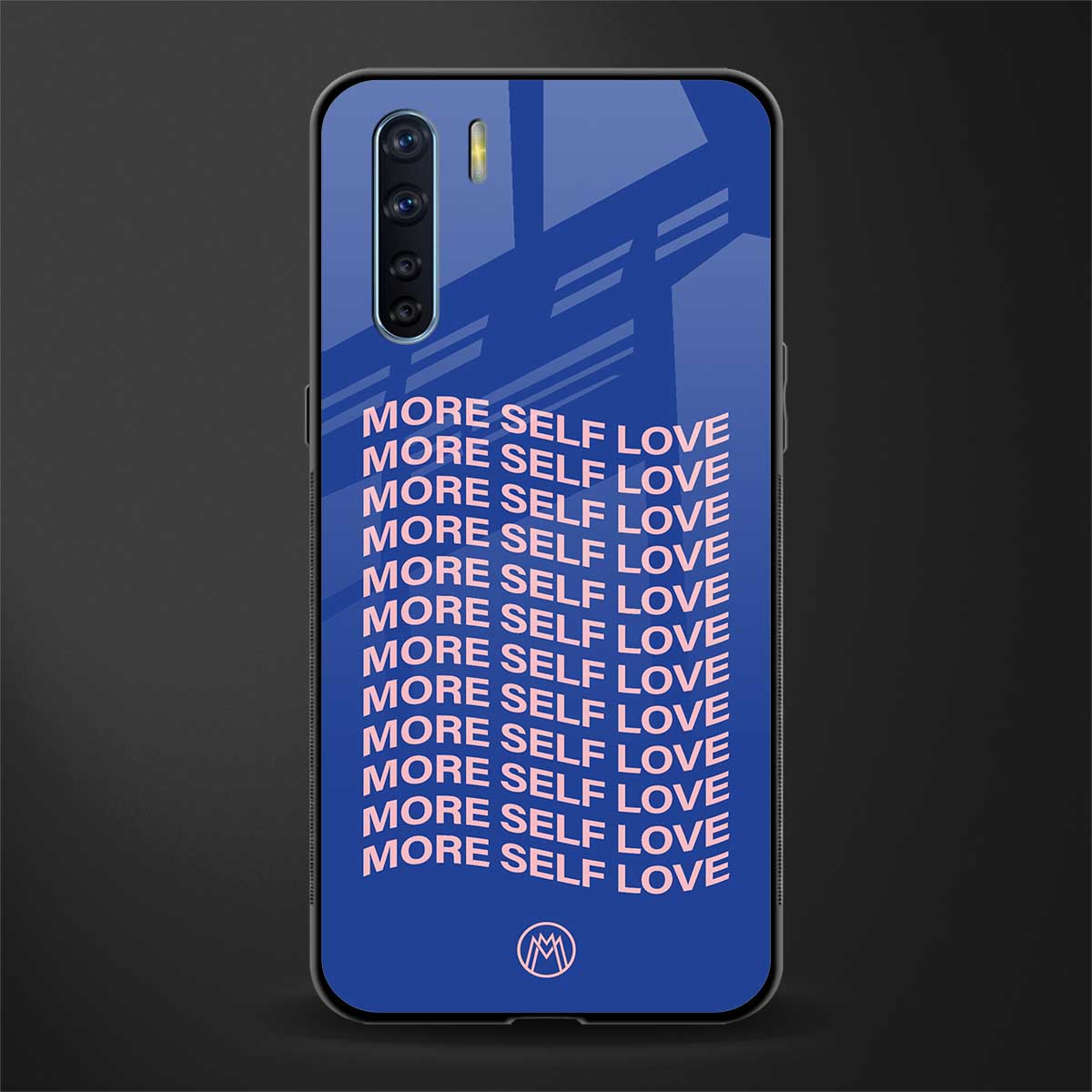 more self love glass case for oppo f15 image