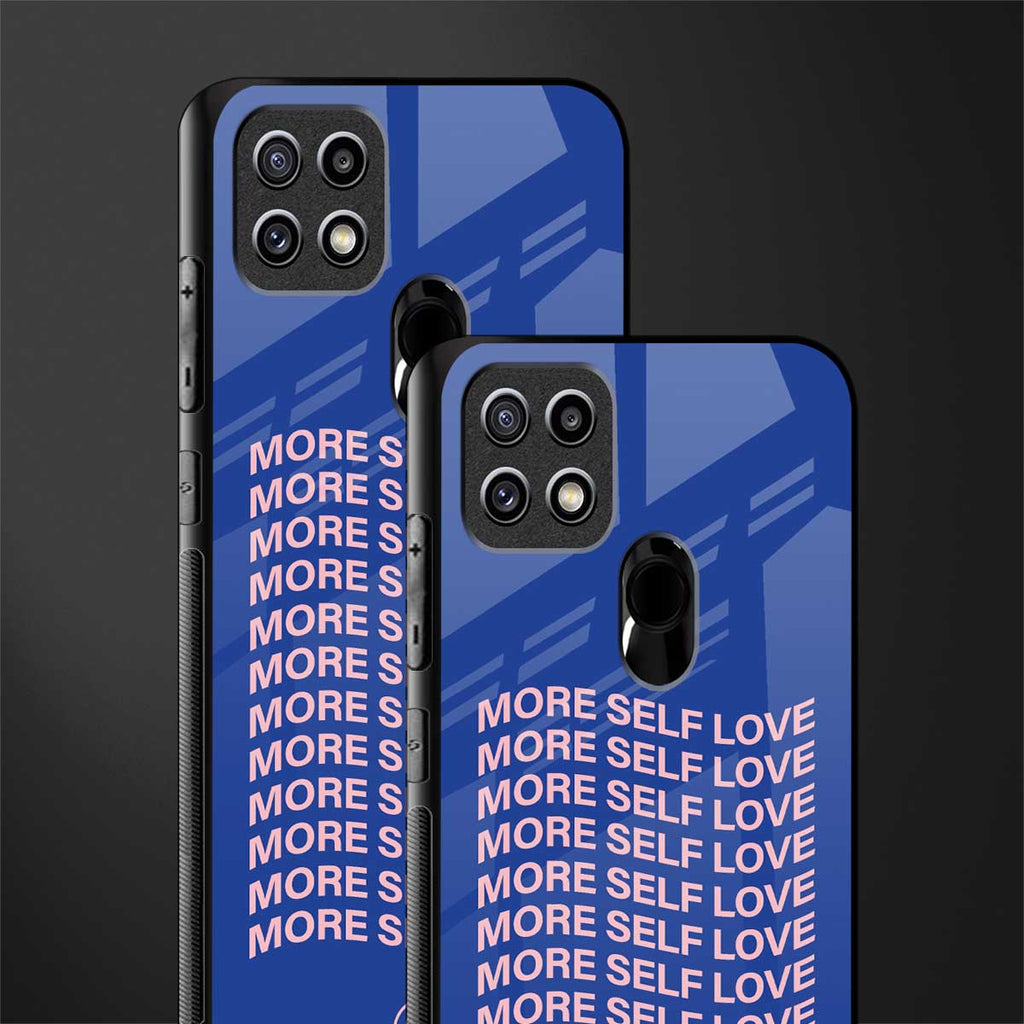 more self love glass case for oppo a15s image-2