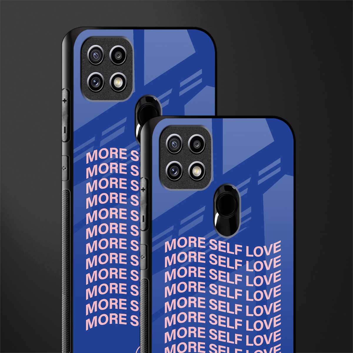 more self love glass case for oppo a15s image-2