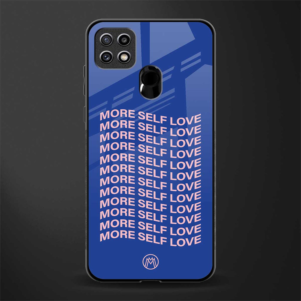 more self love glass case for oppo a15 image